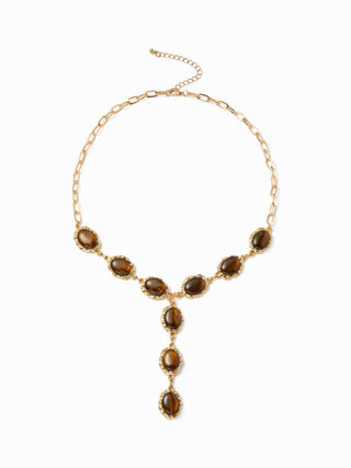 RESIN Y-SHAPED NECKLACE