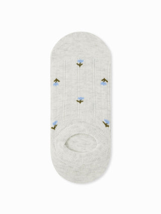 5 PAIRS FLORAL INVISIBLE SOCKS SET