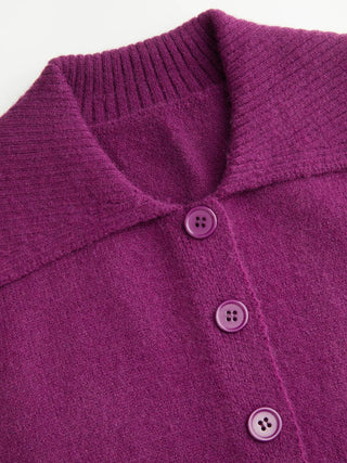 Knit Ruffle Hem Cardigan