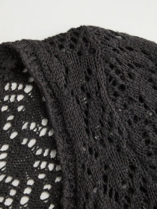Knit Fabric Scoop Neck Hollow out Slim Top