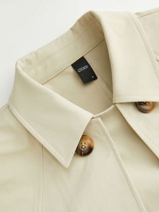 Double-Breasted Cloak Sleeve Jacket With Belt