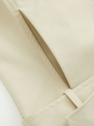 Double-Breasted Cloak Sleeve Jacket With Belt