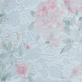 Lace V-neck Floral Ruffle Maxi Dress