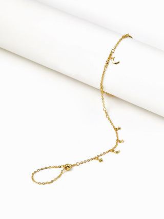 MOON & STAR HAND CHAIN BRACELET