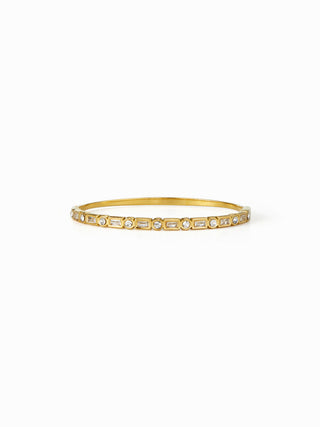 RHINESTONE DECOR STAINLESS STEEL BRACELET