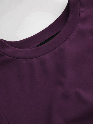 Cotton-blend Ruched Short Sleeve Tee