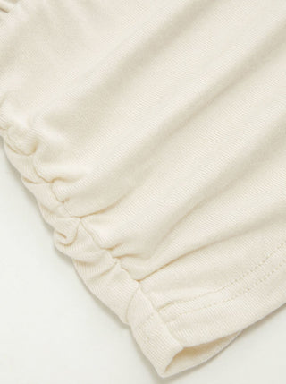 Boat Neck Batwing Sleeve Backless Drawstring Metal Detail Oversized Crop Tee