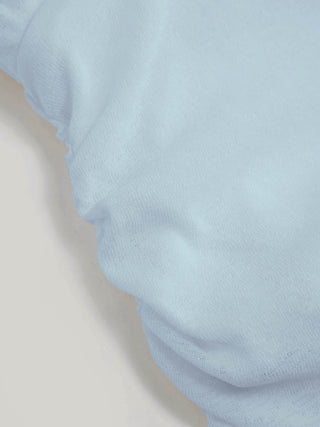High Neck Ruched Asymmetrical Sheer Short Sleeve Top
