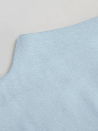 High Neck Ruched Asymmetrical Sheer Short Sleeve Top