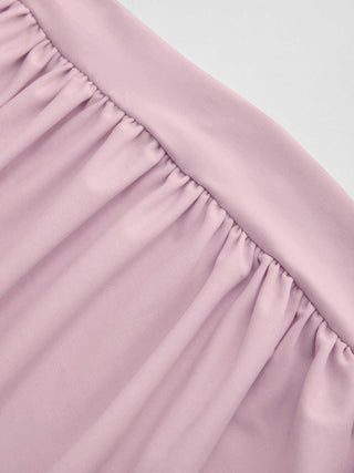 Cowl Neck Ruched Backless Maxi Dress