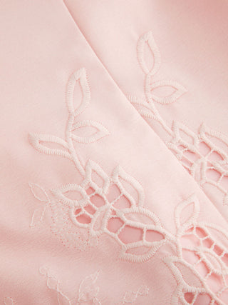 Jacquard Floral Sweetheart Lace Panel A-line Mini Dress