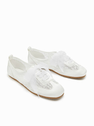 MESH LACE-UP SNEAKERS
