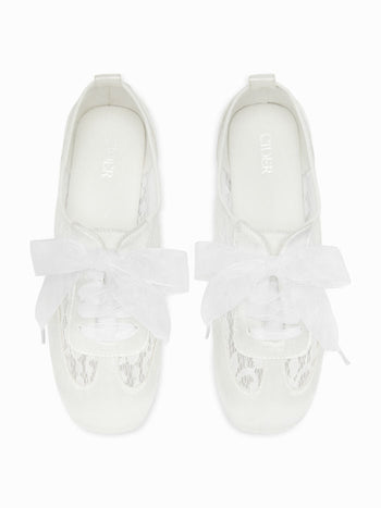 MESH LACE-UP SNEAKERS