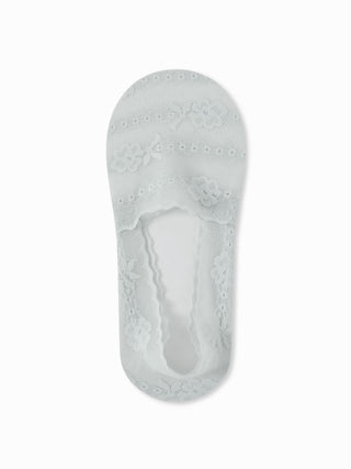 5 PAIRS FLORAL LACE INVISIBLE SOCKS SET