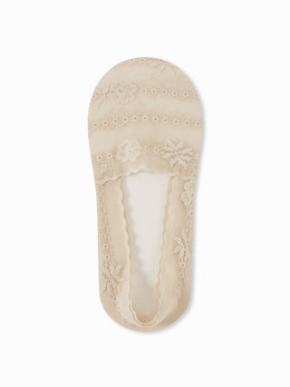 5 PAIRS FLORAL LACE INVISIBLE SOCKS SET