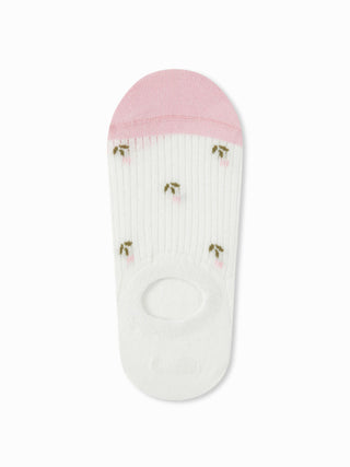4 PAIRS FLORAL INVISIBLE SOCKS SET