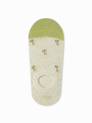 4 PAIRS FLORAL INVISIBLE SOCKS SET