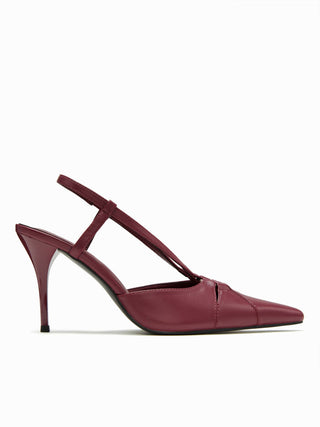 CUTOUT SLINGBACK KITTEN  HEELS