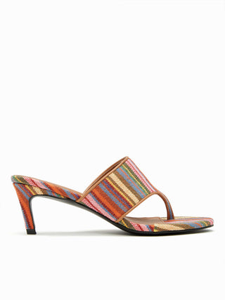 STRIPED FLIP-FLOP HEELS