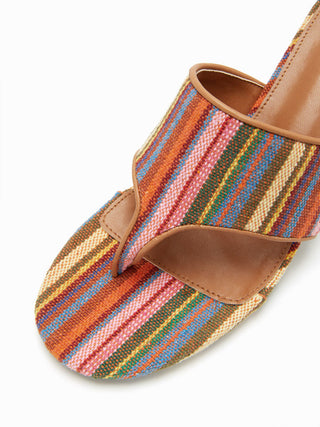 STRIPED FLIP-FLOP HEELS