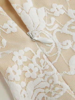 Lace Floral Bandeau Basque Waistline Rara Mini Dress