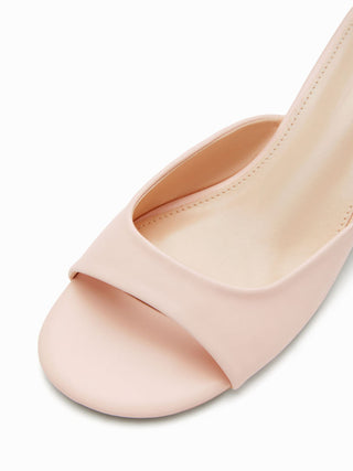 SQUARE TOE CHUNKY HEELED SANDALS