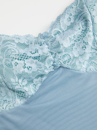 Mesh Floral Graphic Sweetheart Lace Panel Mermaid Maxi Dress