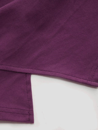Cotton-blend Boat Neck Ruched Asymmetrical Hem Tee