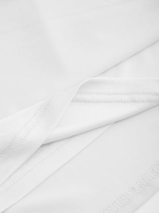 Boat Neck Short Sleeve Ruched A-line Mini Dress
