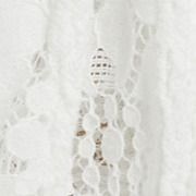 Textured Lace Halter Neckline O-Ring Draped Longline Top