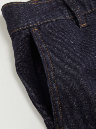 Denim Low Rise Washed Metal Detail Wide Leg Jeans