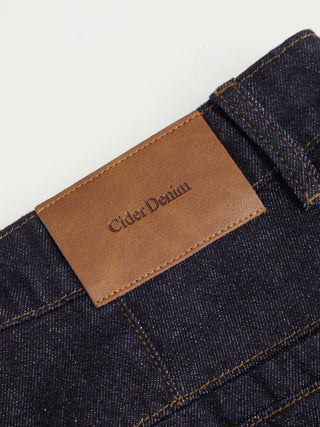 Denim Low Rise Washed Metal Detail Wide Leg Jeans