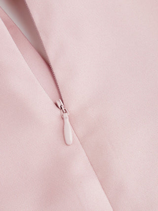 Cut Out Bowknot Puff Sleeve A-line Mini Dress