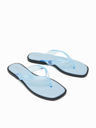 SQUARE TOE FLIP-FLOP SLIPPERS