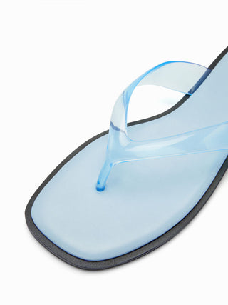 SQUARE TOE FLIP-FLOP SLIPPERS