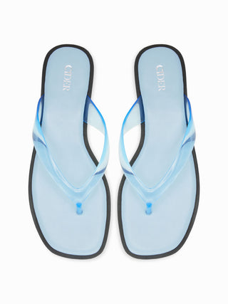SQUARE TOE FLIP-FLOP SLIPPERS