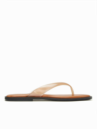 SQUARE TOE FLIP-FLOP SLIPPERS