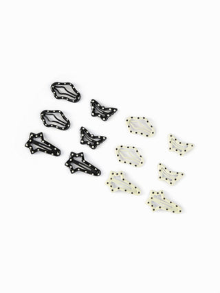 12PCS POLKA DOT HAIR CLIP SET