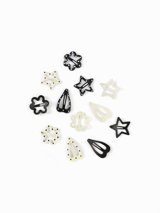 12PCS POLKA DOT HAIR CLIP SET
