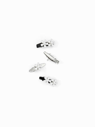 4PCS FLOWER HAIR CLIP SET