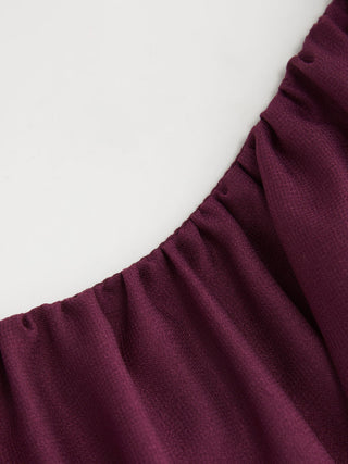 Chiffon Bubble Hem Crop Cami Top & Mid Rise Maxi Skirt Set