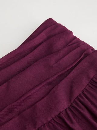 Chiffon Bubble Hem Crop Cami Top & Mid Rise Maxi Skirt Set