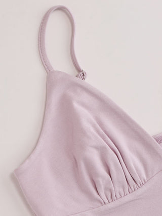 Lace Scalloped Hem Bell Sleeve Top & V-Neck Cami Top