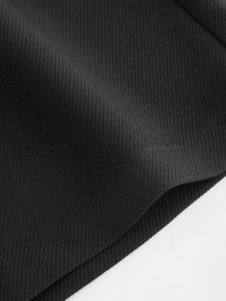 Low Rise Pleated Metal Detail Straight Leg Trousers