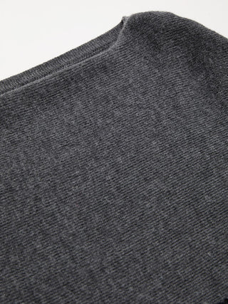 Knit Wool-blend Boat Neck Cloak Sleeve Cloak Top