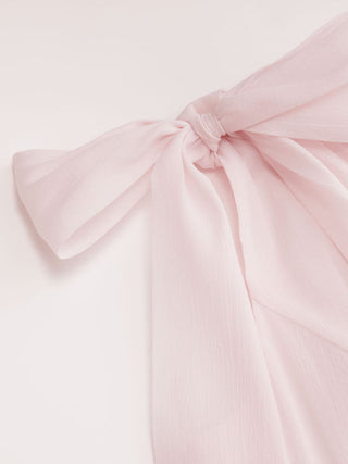 Boat Neck Bowknot Lace Trim A-line Midi Dress