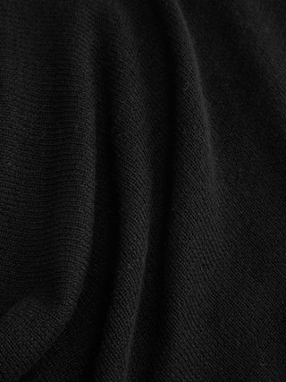 Knit Wool-blend Cowl Neck Draped Ruched Top