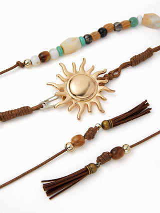 SUN BEADED WAIST CHAIN