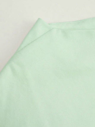 Cotton-blend Boat Neck Batwing Sleeve Drawstring Tee