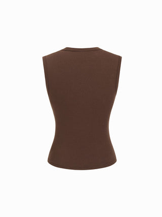 High Stretch Cotton-blend Tank Tee